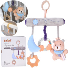 Prívesok na postieľku s hryzátkom a medvedíkom KAICHI My Sweet Bear - 