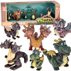 Set de figurine cu dinozauri – 6 piese HAPPY DINOSAUR – versiunea B - 