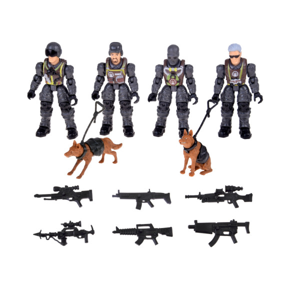 Set de figurine militare cu 12 elemente  -  WAR WOLF