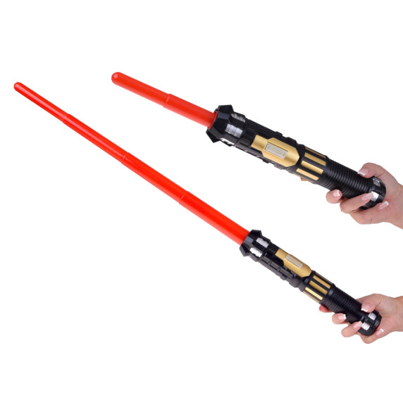 Sabie laser extensibilă cu efecte sonore SPACE SWORD -roșu