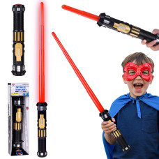 Skladací svetelný meč s efektmi SPACE SWORD - červený - 