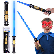 Skladací svetelný meč s efektmi SPACE SWORD - modrý - 