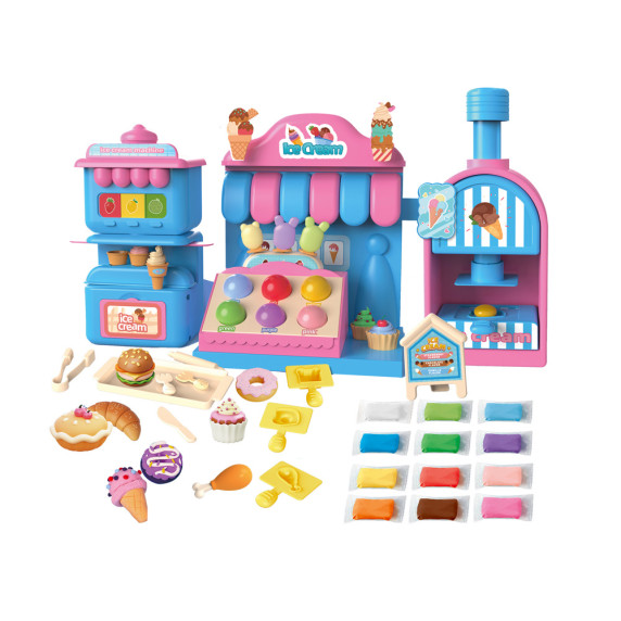 Kreatívna sada Zmrzlináreň a cukráreň s plastelínou CREATIVE COLOR CLAY