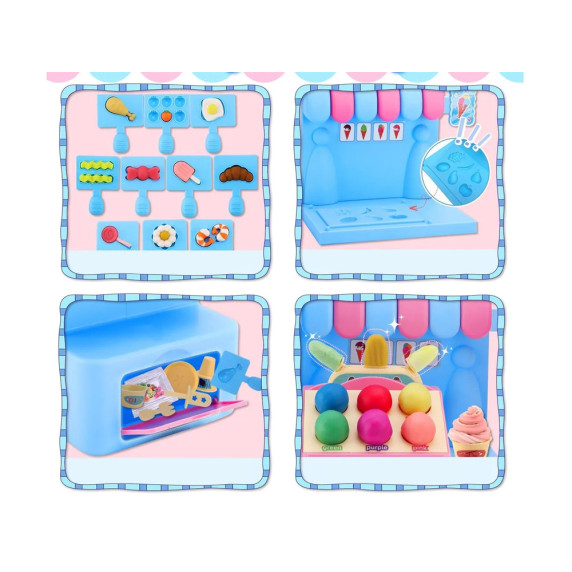 Kreatívna sada Zmrzlináreň a cukráreň s plastelínou CREATIVE COLOR CLAY