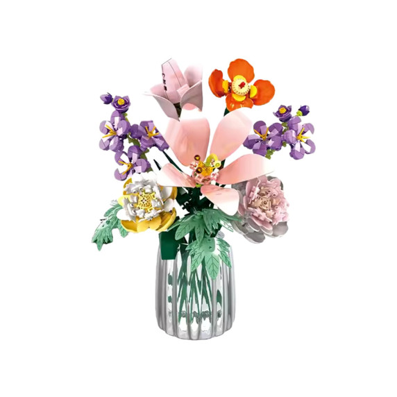 Set creativ din 563 elemente pentru copii - FLOWER CLUSTERS