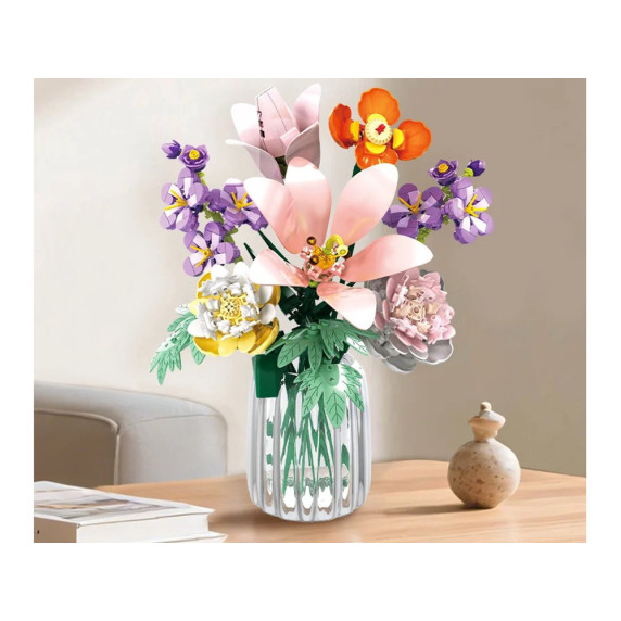 Set creativ din 563 elemente pentru copii - FLOWER CLUSTERS