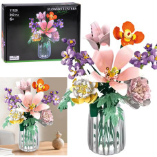 Set creativ din 563 elemente pentru copii - FLOWER CLUSTERS - 