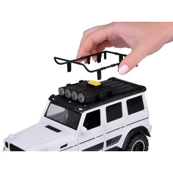 Interaktívne terénne vozidlo s otváracím prívesom na prepravu koní HORSE TRAILER SET