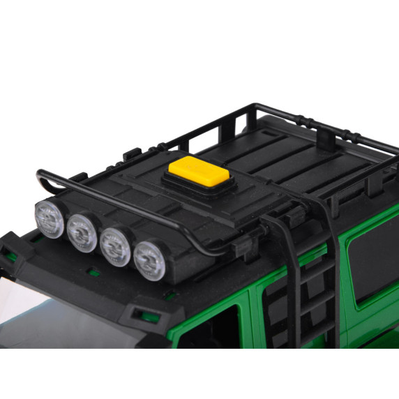 Interaktívne terénne vozidlo s prívesom na prepravu motocykla FOREST RANGER VEHICLE SET