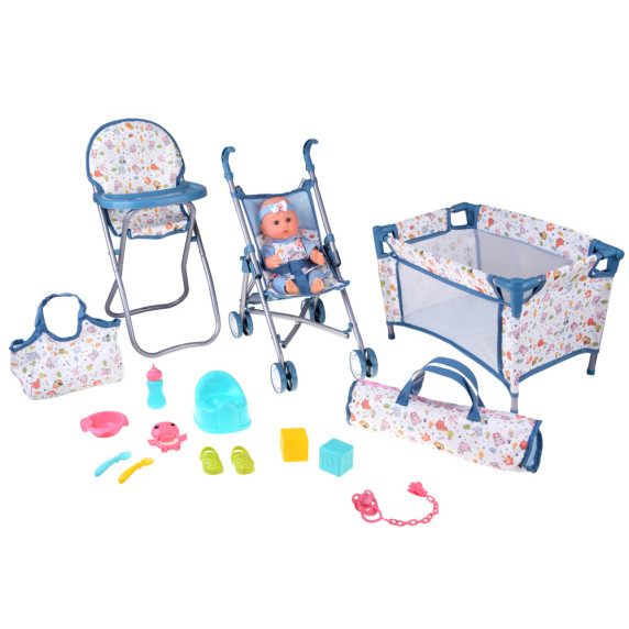 Păpușă cu accesorii – set de 16 piese TUTUBABY My Sweet Love