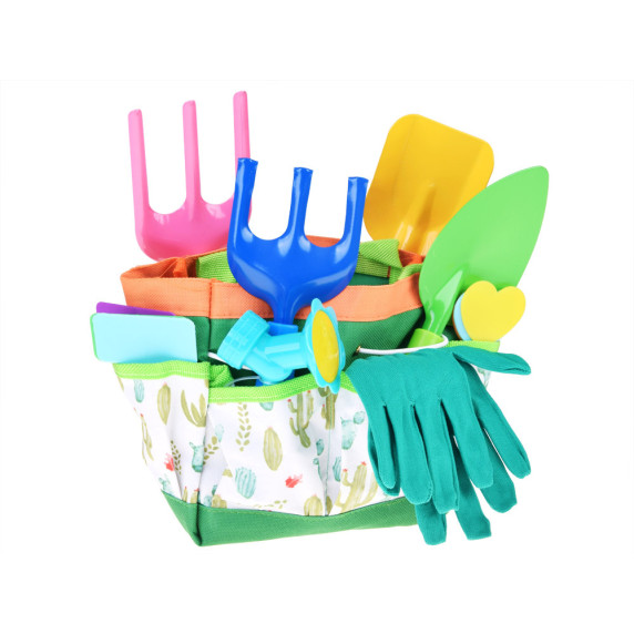 Set de grădinărit pentru copii – șorț și unelte în geantă CHILDREN'S GARDENING SET