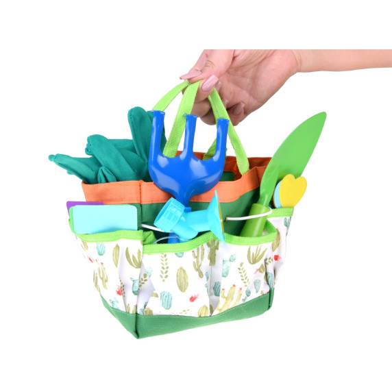 Set de grădinărit pentru copii – șorț și unelte în geantă CHILDREN'S GARDENING SET