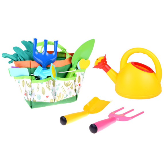 Set de grădinărit pentru copii – șorț și unelte în geantă CHILDREN'S GARDENING SET