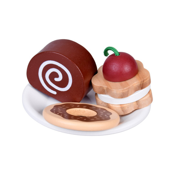 Drevená kaviareň a cukráreň s doplnkami