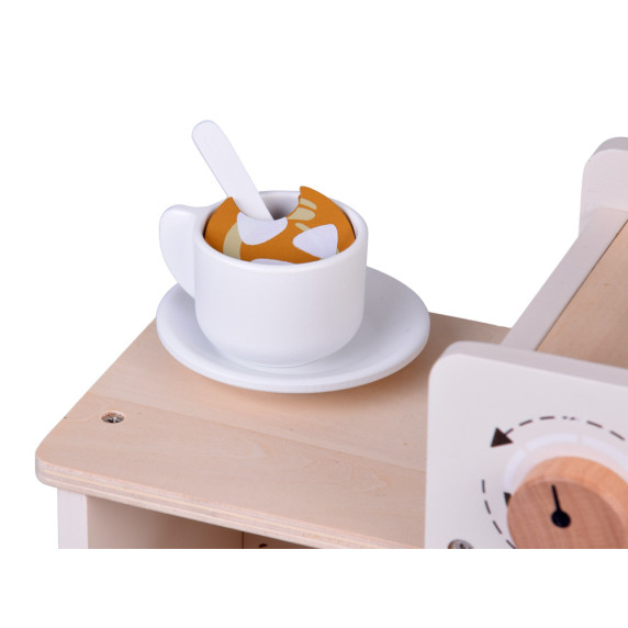 Drevená kaviareň a cukráreň s doplnkami