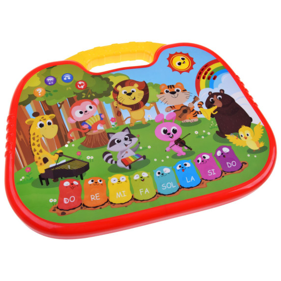 Pianul muzical interactiv cu mini quiz - FIVE STAR Learning Fun