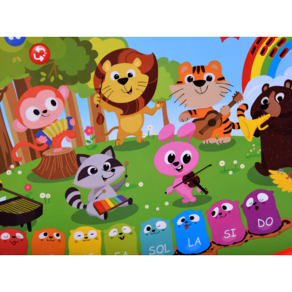 Pianul muzical interactiv cu mini quiz - FIVE STAR Learning Fun