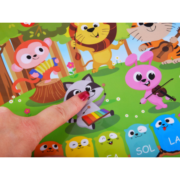 Pianul muzical interactiv cu mini quiz - FIVE STAR Learning Fun