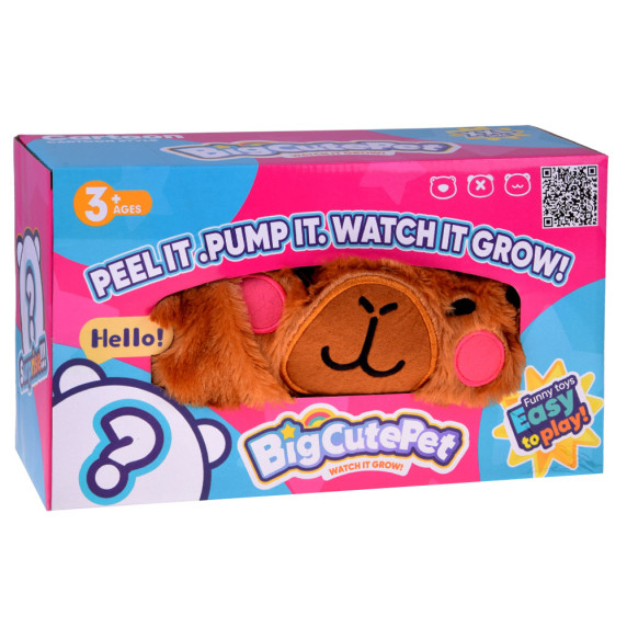 Plyšová nafukovacia lopta 45 cm BIG CUTE PET - kapybara