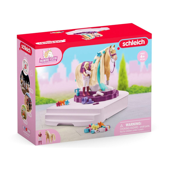 Forgó lógondozó állomás SCHLEICH Horse club Sofia´s beauties