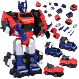 Mágneses robot transzformer 2az1-ben - 