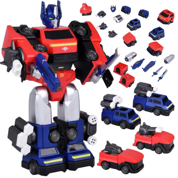 Mágneses robot transzformer 2az1-ben