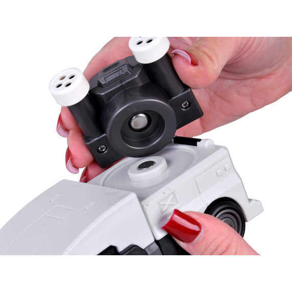 Mágneses transformer robot 2az1-ben MAGNET MECHA - Ezüst