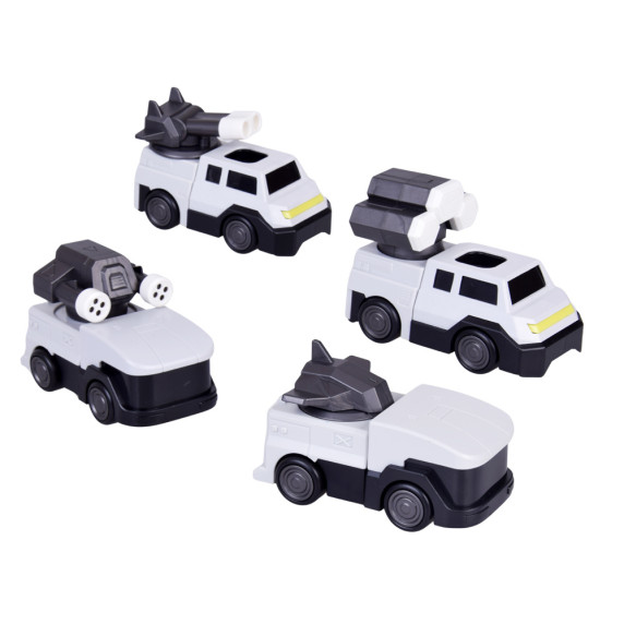 Mágneses transformer robot 2az1-ben MAGNET MECHA - Ezüst