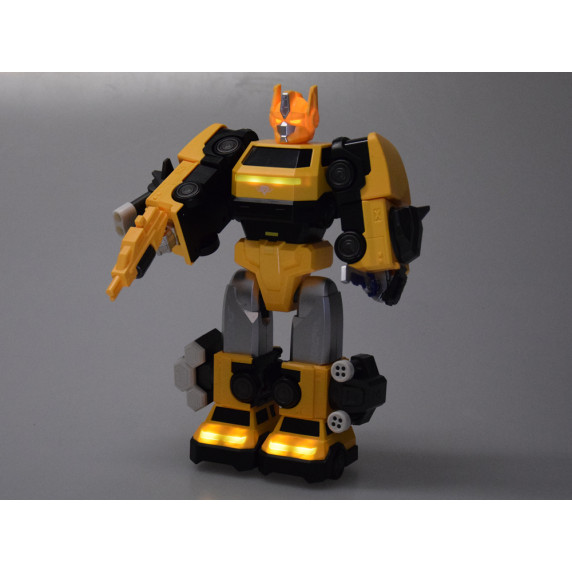 Robot magnetic transformer 2 în 1 MAGNET MECHA – galben