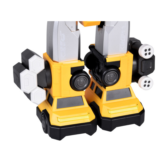 Robot magnetic transformer 2 în 1 MAGNET MECHA – galben