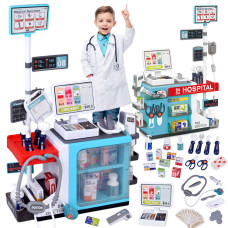 Játék egészségügyi központ, kórház és gyógyszertár MINI MEDICAL CENTER - Kék - 