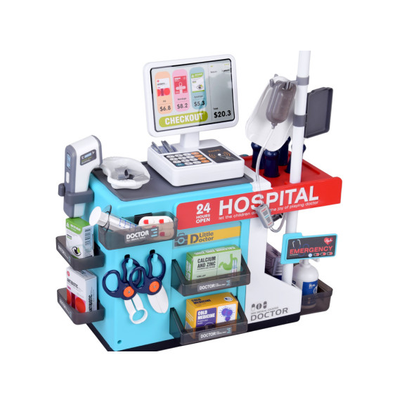 Detské zdravotné stredisko nemocnica a lekáreň MINI MEDICAL CENTER - modrý