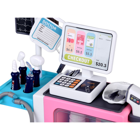 Játék egészségügyi központ, kórház és gyógyszertár MINI MEDICAL CENTER - Rózsaszín