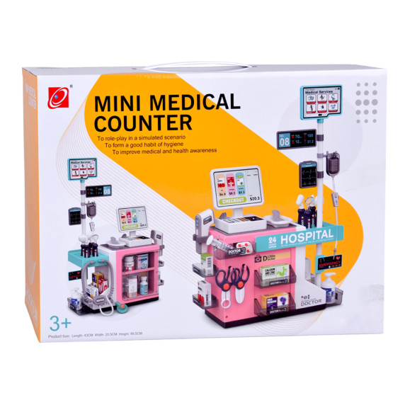 Játék egészségügyi központ, kórház és gyógyszertár MINI MEDICAL CENTER - Rózsaszín