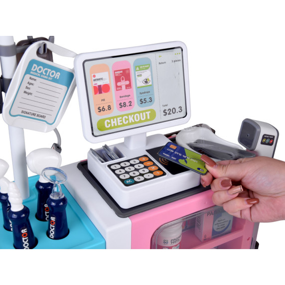 Játék egészségügyi központ, kórház és gyógyszertár MINI MEDICAL CENTER - Rózsaszín