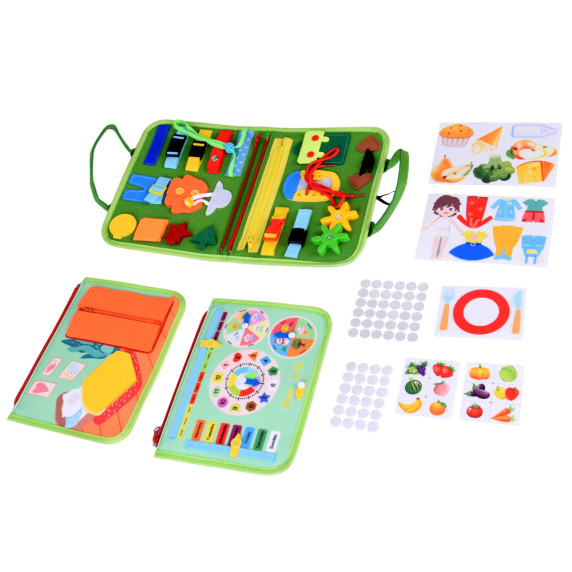 Vzdelávacia manipulačná knižka MY BUSY BOOK - safari zvieratká