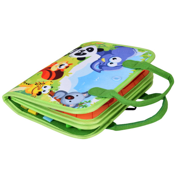 Vzdelávacia manipulačná knižka MY BUSY BOOK - safari zvieratká