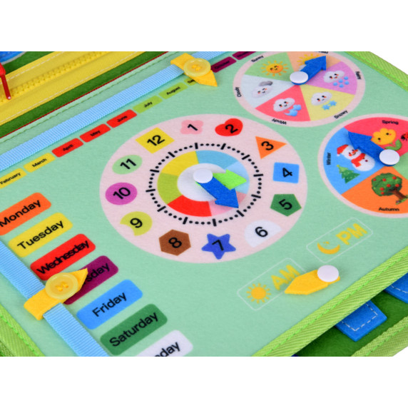 Vzdelávacia manipulačná knižka MY BUSY BOOK - safari zvieratká