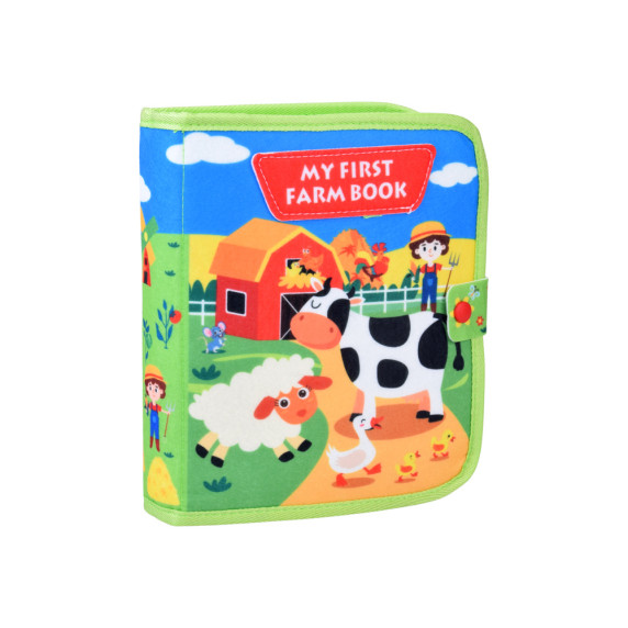 Vzdelávacia manipulačná plstená knižka MY FIRST FARM BOOK - farma