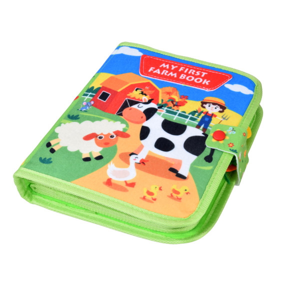 Vzdelávacia manipulačná plstená knižka MY FIRST FARM BOOK - farma