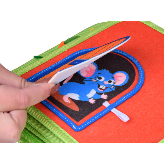 Vzdelávacia manipulačná plstená knižka MY FIRST FARM BOOK - farma