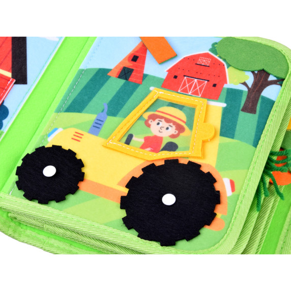 Vzdelávacia manipulačná plstená knižka MY FIRST FARM BOOK - farma