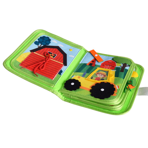 Vzdelávacia manipulačná plstená knižka MY FIRST FARM BOOK - farma