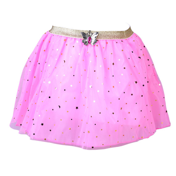 Tündérmesés hercegnő jelmez pillangós szoknya és ékszerszett PRINCESS - Rózsaszín