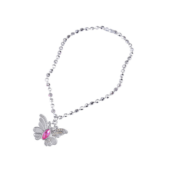 Tündérmesés hercegnő jelmez pillangós szoknya és ékszerszett PRINCESS - Rózsaszín