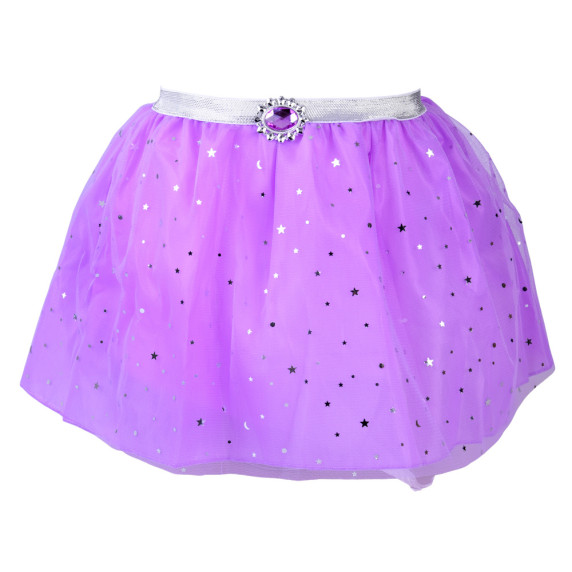 Tündérmesés hercegnő jelmez pillangós szoknya és ékszerszett PRINCESS - Lila