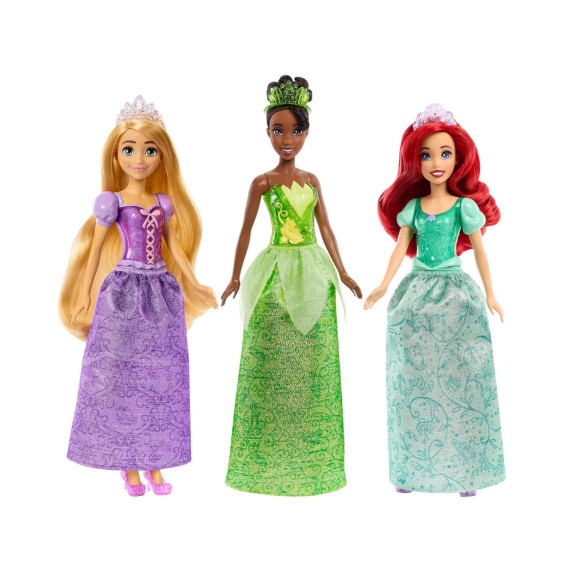 Disney princezná sada 3 bábik Ariel + Tiana + Rapunzel Mattel