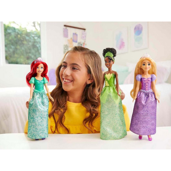 Disney princezná sada 3 bábik Ariel + Tiana + Rapunzel Mattel