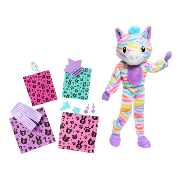 Bábika Barbie Cutie Reveal ZEBRA s príslušenstvom MATTEL