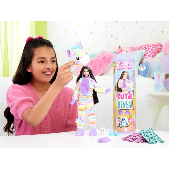 Bábika Barbie Cutie Reveal ZEBRA s príslušenstvom MATTEL